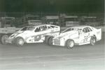 2-13-89  Paul Weaver tries to hold off Rick Brown...