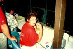The late Peggy Kincaid was a fixture in the tower untill her passing in May, 2009. This photo from October, 1990...