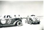 Fish Carburetor teammates Tommie Elliott #8 and Tony Battle #55 get set to take on the measured mile (Kevin Newman Collection)
