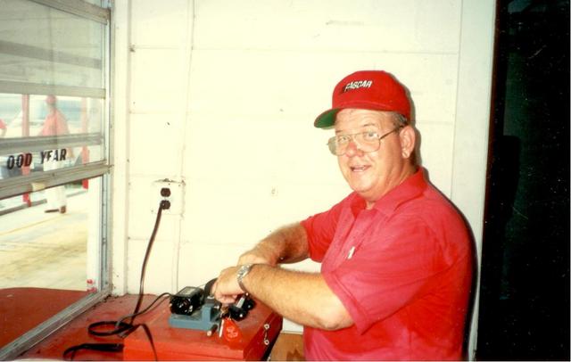 The late Charles Hudnall did just about everything around the track including making keys (Westerman Photo)