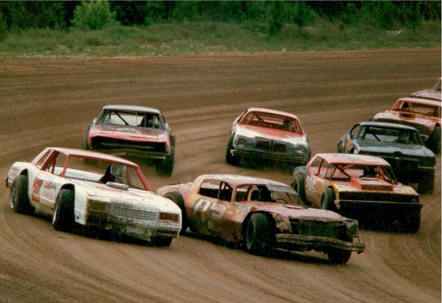 Street Stock 100 action from 1986 (Don Bok Photo)