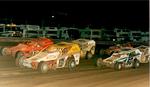DIRT World Series Modifieds - Bob McCreadie and Jack Johnson in row 1 - Doug Hoffmann and Doug Ingalls in row 2  (Don Bok Photo)