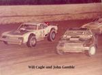 Will Cagle #24 battles John Gamble (Smallwood Collection)