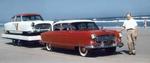 Elton Hildreth, a Nash dealer from NJ, hauled his #1 Nash Ambassador down to Daytona with an identical Nash passenger car...