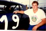 Jeff Quinette with his Sportsman car in 1991..