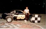 Lawrence Usher after a Mini Stock win...