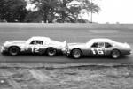 Butch Lindley right on Bobby Allison's bumper...