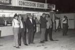 1965 photo of the main concession area with promoter Dick Joslin entertaining some dignitaries (Joslin Collection)