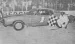 Bill Keitt after his first ever Thunder Car win in 1980 (Joel Wall Photo)