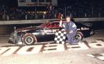 Rennie Wilbanks after a win on the Lakeland Interstate quarter-mile...