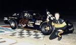 Eddie King with one of his many wins on the quarter-mile...