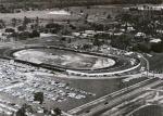 Aerial photo of the track taken during the 1962 NASCAR Grand National race...