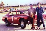 1981 - Joe Mills with driver Cliff Norris (Bill Sterling Photo)