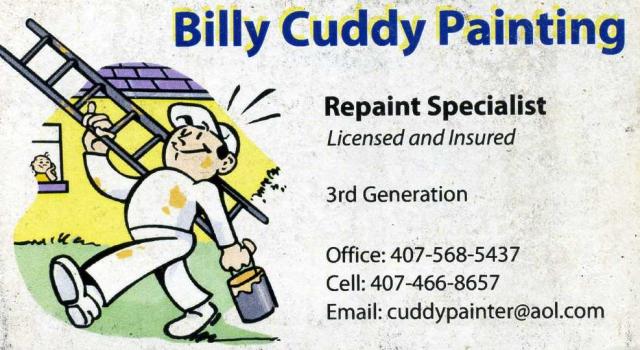 Presenting Sponsor - Billy Cuddy Painting