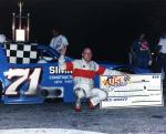 USA Late Model win for Dave Dunkin on the quarter-mile...