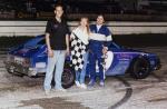 When Bobby Sears was away at a mechanic's competition, Dave Debelius took over the car and won this Mini Stock feature in 1993..