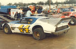 Terry Mock at Volusia County Speedway in 1981 (Bob Markos Photo)