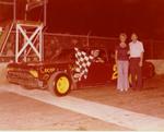 Ron McCreary after a win in Shirley and Mike DiCandio's '64 Chevelle