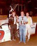 1983 - James Powell III in victory lane with his dad and grandfather (Don Bok Photo)