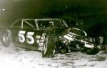 Reeves' car was just a little banged up... (Reeves Collection)